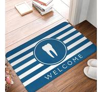 EAEQKOUC 3D Dentist Teeth Front Floor Door Entrance Mat Outdoor Kitchen Bath Doormat Living Room Carpet Rug-50x80cm