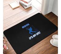 EAEQKOUC 3D Felpudo de poliéster Lavable a máquina en 3D - Rock It's My Life diseño - Ligera Alfombra Rectangular Antideslizante, Ideal para la decoración del hogar - 40x60cm