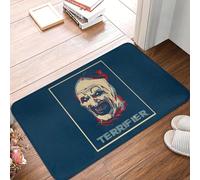 EAEQKOUC 3D Halloween Horror Movie Clown Terrifier Front Door Mat Anti-Slip Outdoor Waterproof Doormat Floor Bathroom Entrance Rug Carpet-60x90cm