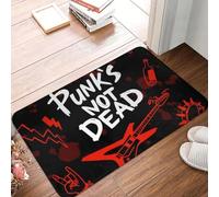 EAEQKOUC 3D Heavy Metal Punk Rock Music Front Door Floor Entrance Mat Outdoor Punks Not Dead Kitchen Bath Doormat Balcony Carpet Rug-60x90cm