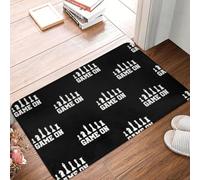 EAEQKOUC 3D Jugadores de ajedrez Personalizados en 3D Puerta Principal Tapetes de Entrada Juegos de Mesa Interiores Cocina Felpudo de baño Alfombra del salón Alfombra - 60x90cm