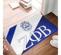 EAEQKOUC 3D Letra Griega 3D 1920 Puerta Delantera Felpudo de Entrada Exterior ZOB Baño Cocina Felpudo Dormitorio Alfombra Tapete - 50x80cm