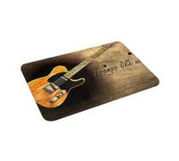 EAEQKOUC 3D Retrato de Guitarra en 3D. Vagabundos como Nosotros. Felpuda Antideslizante de Walls of Fame, Alfombrilla para Entrada a la Cocina, Alfombrillas para los pies del salón-50x80cm