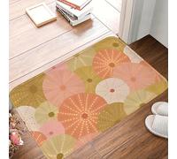 EAEQKOUC 3D Stylish Geometric Floral Doormat Non-Slip Mat, Modern Abstract Design for Home Decor and Art Lovers-60x90cm