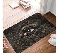 EAEQKOUC 3D The Eye of Horus Egypt Door Floor Kitchen Mats Anti-Slip Indoor Ancient Egyptian Doormat Living Room Entrance Rug Carpet Footpad-60x90cm