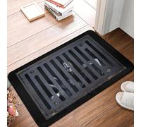 EAEQKOUC 3D The Grudge Horror Creepy Grow Manhole Door Floor Bath Mats Anti-Slip Indoor Funny Traps Doormat Alfombra de Entrada de jardín-60x90cm