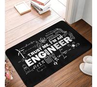 EAEQKOUC 3D Trust Me Im An Engineer Alfombra de Puerta Delantera Antideslizante para Exteriores de Secado rápido Alfombra de Entrada de balcón de Cocina - 60x90cm