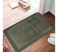 EAEQKOUC 3D Welcome To Silent Hill Front Floor Door Entrance Mats Outdoor Bathroom Kitchen Doormat Bedroom Carpet Rug-40x60cm