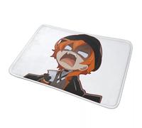 EAEQKOUC Alfombra 3D Chuuya Nakahara volviéndose Loco Bungo Stray Dogs cómic Felpudo Antideslizante de Suelo de para la Entrada a la Cocina Alfombrillas para los pies de la casa-40x60cm