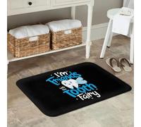 EAEQKOUC Alfombra 3D Dentista Divertido, higienista Dental, Hada los Dientes, Felpudo Antideslizante, Suelo, para Entrada Cocina, balcón casa, Alfombrillas para los pies, Decoraciones navideñas