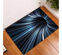 EAEQKOUC Alfombra 3D Efecto de luz Patrón de túnel de Antideslizante Tapete del vestíbulo Estilo Ciencia ficción Salón Dormitorio Decoración navideña