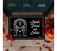 EAEQKOUC Alfombra 3D Felpudo, Habla Amigo y entra Felpudo de Bienvenida, Regalo de Bienvenida orativa para Dormitorio, oración