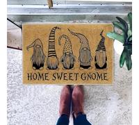 EAEQKOUC Alfombra 3D Felpudo temático de Elfos Tapetes de Entrada Resistentes a Manchas y Lavables de Entrada de baño Decoración navideña Decoraciones navideñas