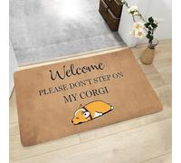 EAEQKOUC Alfombra 3D Felpudos de Bienvenida de Moda, por Favor, no piséis mis Alfombrillas de Franela de Interior s de Interior Decoración navideña