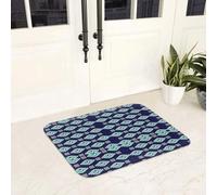 EAEQKOUC Alfombra 3D Mal de Ojo Bienvenido Alfombrilla Antideslizante Felpudo de Suelo raspado de Arena para Entrada a la Cocina Dormitorio Alfombrillas para los pies Decoraciones navideñas