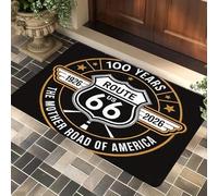 EAEQKOUC Alfombra 3D Puerta histórica del Suelo, baño, Alfombrilla de Cocina, Antideslizante de la autopista, Mother Road, Felpudo de Entrada, almoqueta y Almohadilla, Decoraciones navideñas