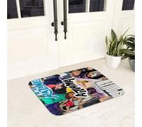 EAEQKOUC Alfombra 3D Spanish Singer Felpudo Antideslizante Felpudo Esterilla Absorbente para para Entrada a la Cocina Balcón Casas Bases para los pies Decoraciones navideñas