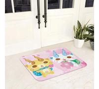EAEQKOUC Alfombra 3D Yo-Kai Mira un Juego Dibujos Animados: Felpudos Antideslizantes, Suelo, para la Entrada la Cocina, baño casa, salón, Alfombrillas para los pies, Decoraciones navideñas
