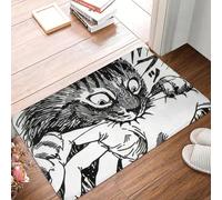 EAEQKOUC Alfombra Antideslizante Felpudo de Cocina Mi Adorable Gato Tomie Junji Ito Alfombra del Pasillo Decorativa para el hogar 3D-40x60cm