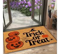 EAEQKOUC Alfombra de Puerta a Cuadros Vintage 3D Beige con Texto Bienvenido a CASA de Texto para la Entrada Decoración del hogar Tapete Duradero