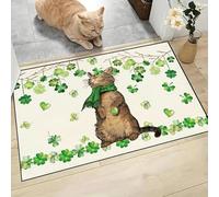 EAEQKOUC Animales de Dibujos Animados Bienvenidos a casa Felpudo de Puerta Salón Dormitorio Cocina Lavandería Lavable Alfombra Ligera Resistente a la Suciedad 3D-40x60cm