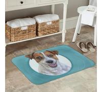 EAEQKOUC Dibujo de Jack Russell Terrier de Perro, ilustración, Felpudo Antideslizante de Perro, Alfombra, Alfombra para Entrada a la Cocina, Alfombrillas para los pies 3D-40x60cm