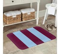 EAEQKOUC Esterilla de Suelo Aston Villa Retro 2000 Claret y Blue con Rayas Antideslizantes Alfombra de Alfombra Lavable para Alfombrillas de Cocina 3D-50x80cm