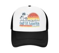 EAEQKOUC Gorra de béisbol Golfo De EE. UU. América EST Sun Casual Spring Trucker Hat Gorra Snapback Transpirable Unisex Regalos