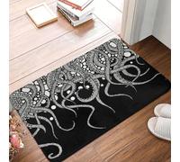 EAEQKOUC Tentáculos de Monstruo de Terror Personalizados 3D Cthulhu Felpudo Antideslizante Baño Cocina Alfombra de Garaje Alfombra -50x80cm