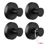 EAEVKPI 4PCS Ganchos Ventosa de Vacío Colgador Ventosa Ultra Fuerte Toalleros de Gancho para Baño Cocina Sin Agujeros Ganchos Ventosa para Pared Colgador Ganchos de Succión Negro