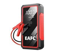 EAFCAuto 2000A 12V Arrancador portátil de batería para Coche, iluminación LED, SOS, Carga Rápida, Dispositivo de Arranque de Refuerzo para diésel de 4 l y Gasolina de 6 l (Negro)