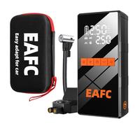 EAFCAuto Arrancador de batería portátil de 1200 A para Coche, compresor de Aire de 150 PSI, 2 en 1, batería Externa de 8000 mAh, para Motores de Gasolina de 4 L y diésel de 2 L (Negro+Caja)