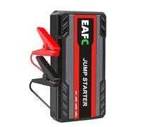 EAFCAuto Arrancador de batería portátil para Coche de 600 A, Dispositivo de Arranque de 12 V, con luz LED (SOS/Iluminación/Estroboscópico), Adecuado para Gasolina de 3L (Negro)