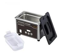 EAFCAuto Limpiador ultrasónico portátil de 0,8 l para Relojes, 35W, con Cesta de Limpieza, Lentes de Contacto, Gafas, dentaduras postizas, Maquillaje y afeitadoras eléctricas.