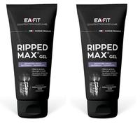 Eafit Ripped Max Gel, Define Abdominales, Pectorales y Cuádriceps, Científicamente Probado, Esculpe y Tonifica, Quema Grasa, Efecto Cubo de Hielo, Cafeína, Té Verde y Guaraná, 200 ml (Paquete de 2)