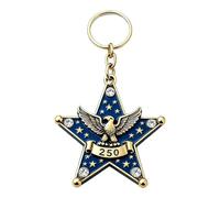 Eagle Acrylic Keychain, 250th Patriotic Purse Charm, 7x5cm Lightweight Decorative Design, American Bag Ornament, Eye Catching Souvenir, Suitable for Wallet Phone Tote Travel School Office Party