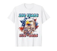 Eagle and Flag 250 Years 1776-2026 250th Birthday America Camiseta