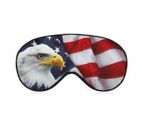 Eagle - Antifaz para dormir con la bandera de Estados Unidos, para hombres, mujeres, adolescentes, niños, para dormir, comodidad para viajes, yoga, siesta