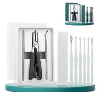 Eagle Beak Angled Nail Clippers, Eagle Beak Angled Nail Clippers 3-Piece Set, for Thick, Ingrown Nails with Anti-Splash Design (D)