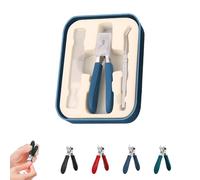 Eagle Beak Beveled Nail Clippers, Eagle Beak Nail Clippers, Three Sets of Eagles Beaks Beveled Nails Clipperss, Wide Jaw Opening Anti-Splash Slanted, for Thick Nails (blue)