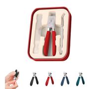 Eagle Beak Beveled Nail Clippers, Eagle Beak Nail Clippers, Three Sets of Eagles Beaks Beveled Nails Clipperss, Wide Jaw Opening Anti-Splash Slanted, for Thick Nails (red)