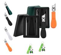 Eagle Beak Beveled Nail Clippers, Three Sets of Eagle Beak Beveled Nail Clippers, 2025 New Upgrade Wide Jaw Opening Anti-Splash Slanted for Thick & Ingrown Toenails, Super Sharp Oblique (A+C,2PCS)