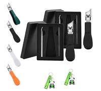 Eagle Beak Beveled Nail Clippers, Three Sets of Eagle Beak Beveled Nail Clippers, 2025 New Upgrade Wide Jaw Opening Anti-Splash Slanted for Thick & Ingrown Toenails, Super Sharp Oblique (A*2,2PCS)
