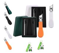 Eagle Beak Beveled Nail Clippers, Three Sets of Eagle Beak Beveled Nail Clippers, 2025 New Upgrade Wide Jaw Opening Anti-Splash Slanted for Thick & Ingrown Toenails, Super Sharp Oblique (B+C,2PCS)