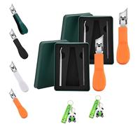 Eagle Beak Beveled Nail Clippers, Three Sets of Eagle Beak Beveled Nail Clippers, 2025 New Upgrade Wide Jaw Opening Anti-Splash Slanted for Thick & Ingrown Toenails, Super Sharp Oblique (C*2,2PCS)