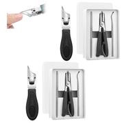 Eagle Beak Beveled Nail Clippers, Three Sets Of Eagle Beak Beveled Nail Clippers, Oblique Nails Clipperss, for Ingrown Toenails, for Thick Nails, Seniors&ingrown Care (black 2Pcs)