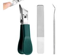 Eagle Beak Nail Clippers, Eagle Beak Beveled Nail Clippers, amplia mandíbula oblicua, juego de 3 piezas para hombre y mujer, cortaúñas con forma biselada