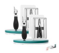 Eagle beak nail clippers, Eagle Beak Beveled Nail Clippers, Premium 3-Piece Beak Nail Clipper Set, Three Sets of Beak Beveled Nail, 25° Beveled Edge Nail for Thick Nails (Black#2)