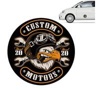 Eagle Car Decals - American Bird Body Graphic, Patriotic Biker Style Vinyl Sticker with Weatherproof Coating, Sturdy Sun Protection Adhesive Layer, Ideal for Laptop Tablet Decoration