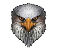Eagle Car Sticker - Reflective Vinyl Eagle Decals for Decoration | Waterproof Adhesive with Shiny Eyes, Outdoor Indoor Application, Laptop Wall Toolbox Locker Truck Refrigerator Accents
